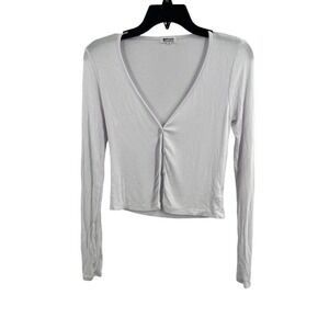 LAMade White Cardigan Cropped‎ Small